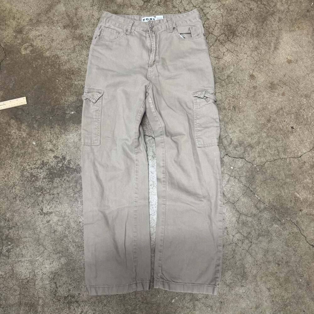 S.O.N.G. Khaki Beige Cargo Pants Size 30x32